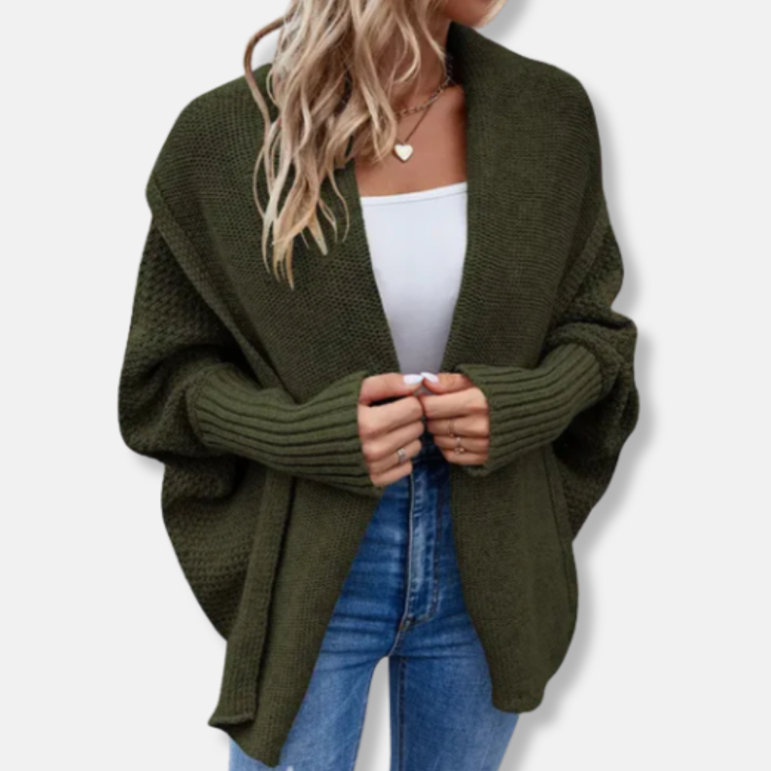 Gilet oversize ouvert sur le devant pour femme