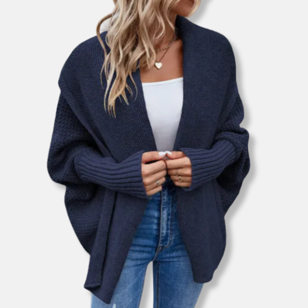 Gilet oversize ouvert sur le devant pour femme