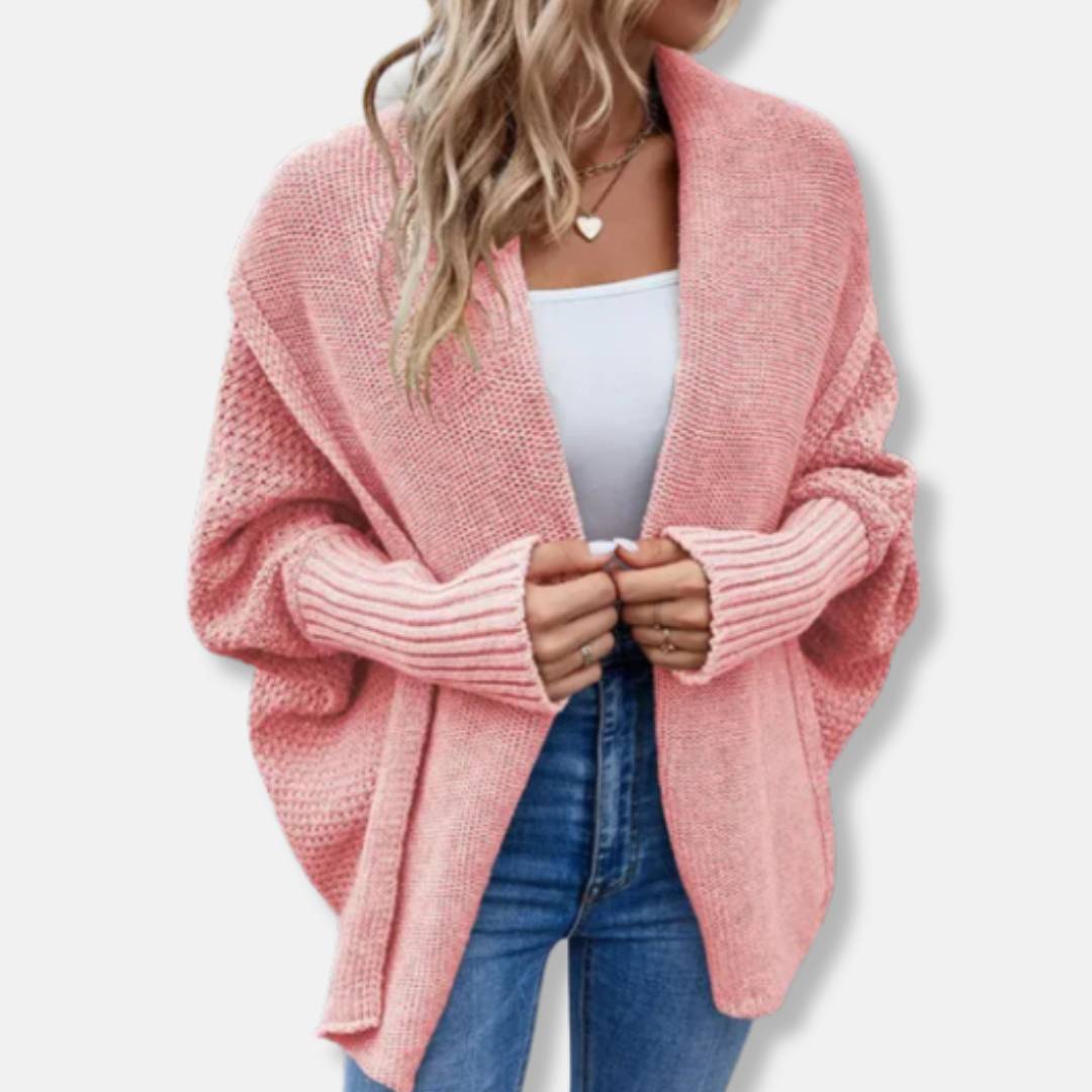 Gilet oversize ouvert sur le devant pour femme