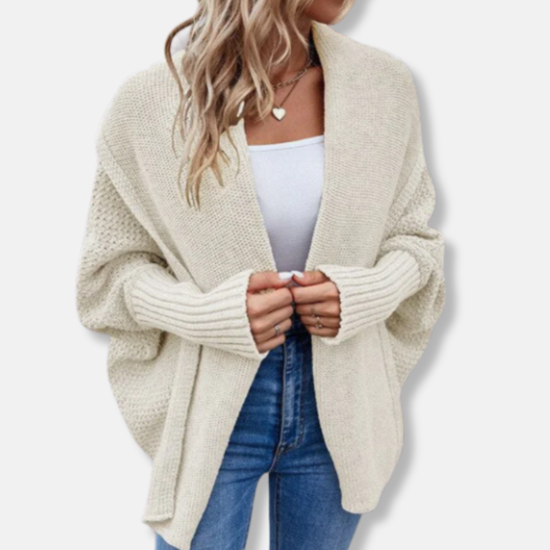 Gilet oversize ouvert sur le devant pour femme