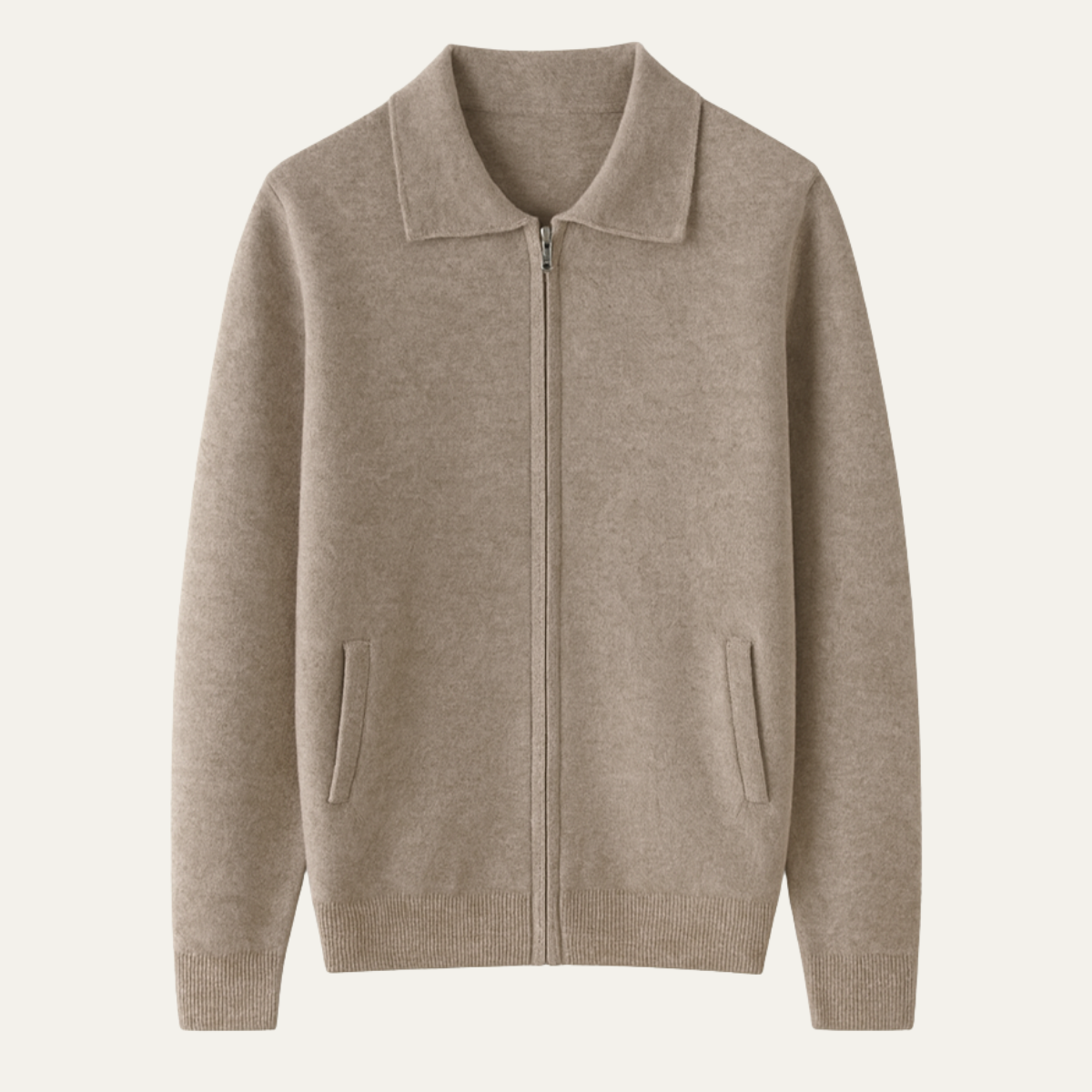 Gilet zippé classique pour homme