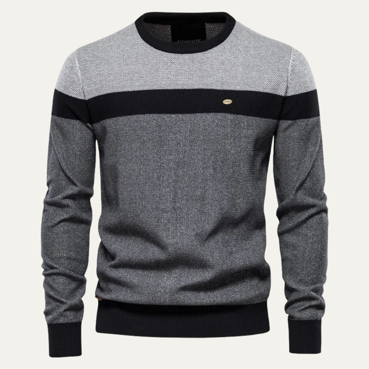 Gilet zippé en grosse maille torsadée pour homme