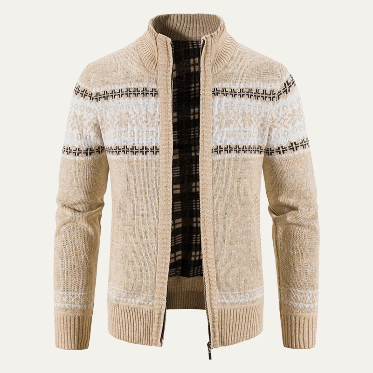 Gilet zippé en maille pour homme