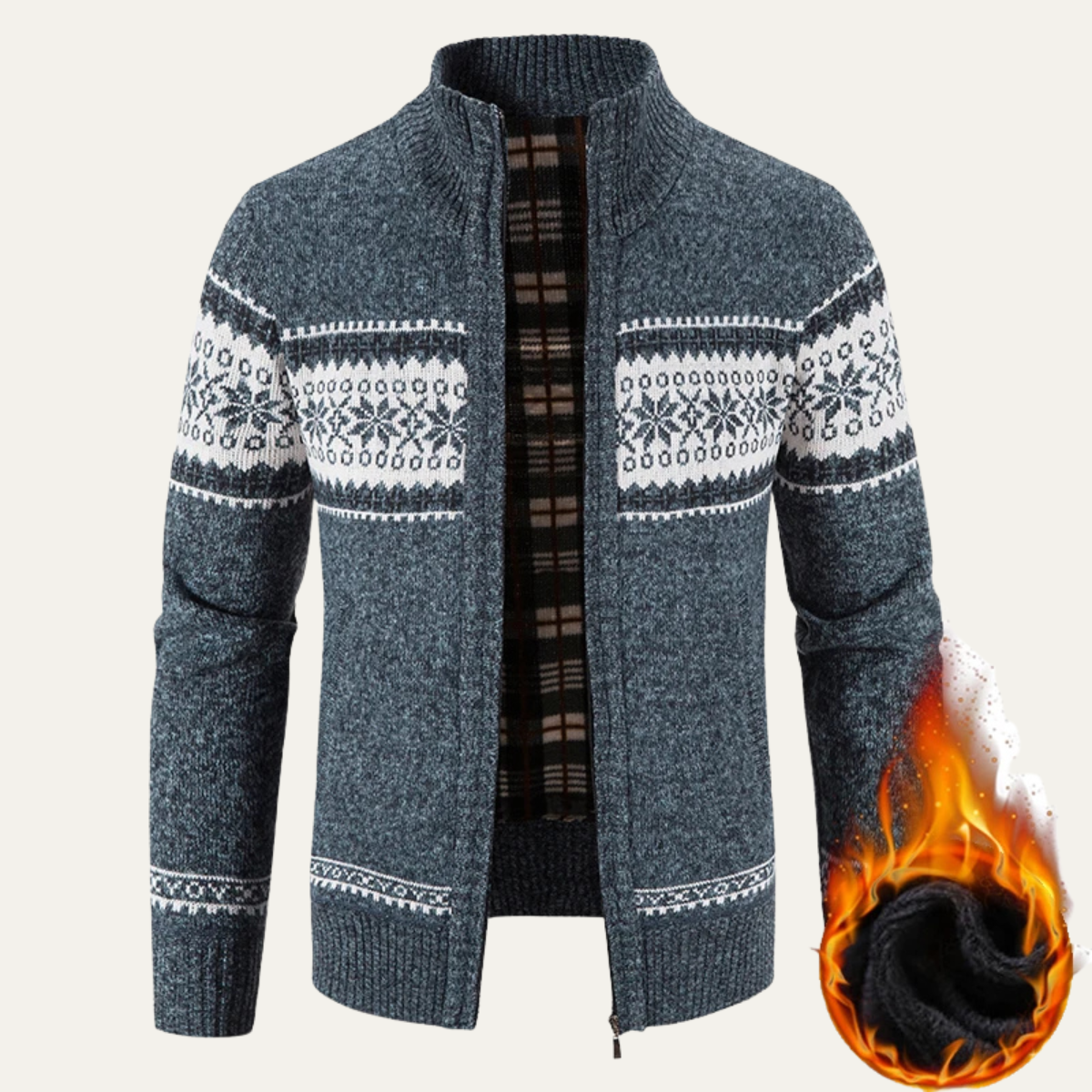 Gilet zippé en maille pour homme