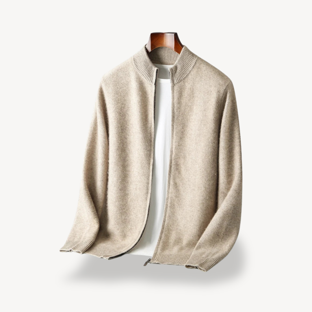 Gilet zippé minimaliste pour homme
