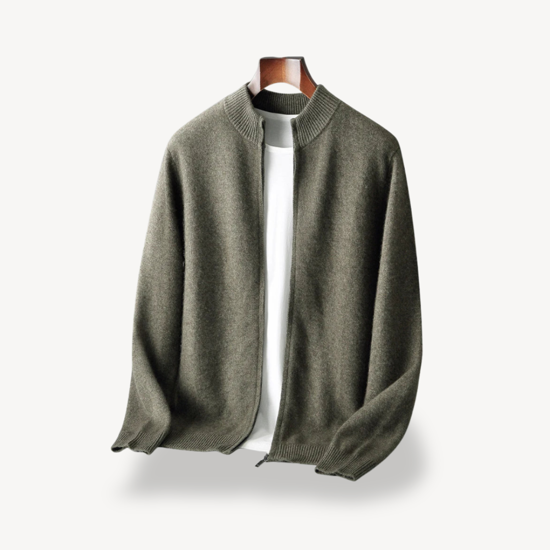 Gilet zippé minimaliste pour homme