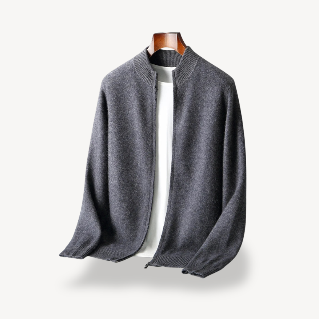Gilet zippé minimaliste pour homme