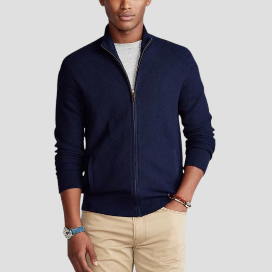 Gilet zippé texturé pour homme