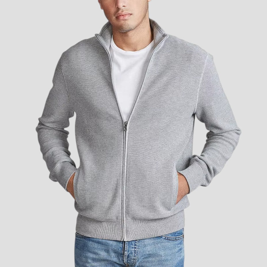 Gilet zippé texturé pour homme