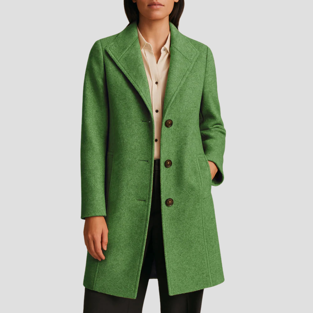 Manteau classique à simple boutonnage pour homme