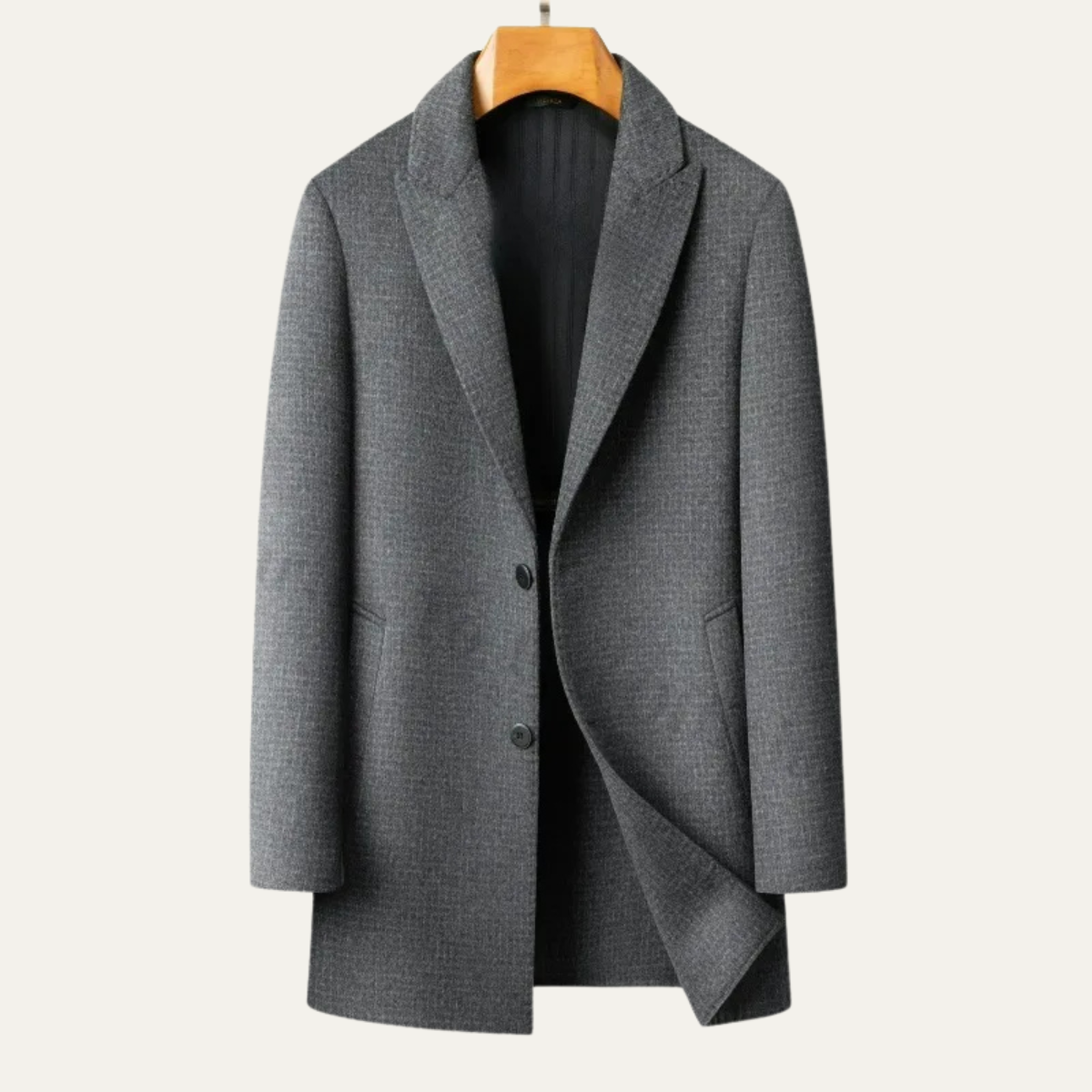 Manteau classique en laine pour homme