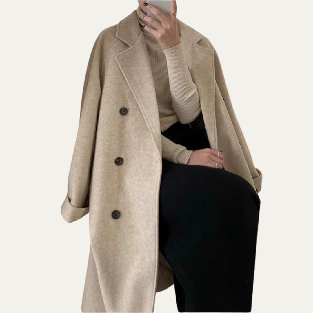 Manteau croisé élégant pour femme