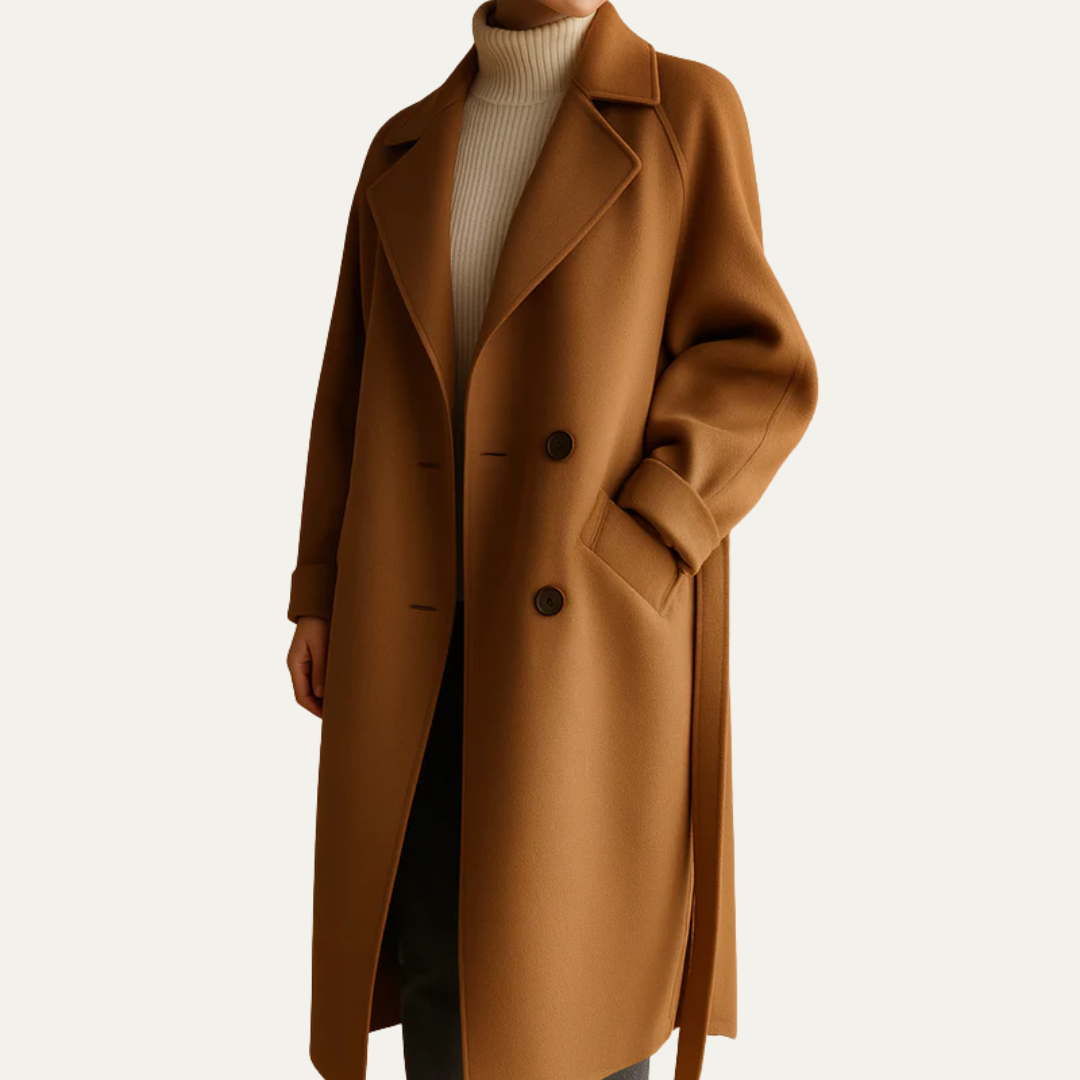 Manteau croisé oversize pour femme