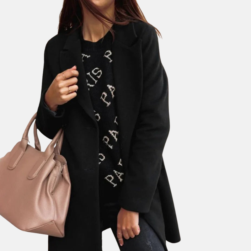 Manteau croisé sur mesure pour femme