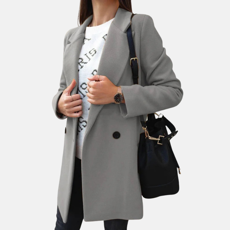 Manteau croisé sur mesure pour femme