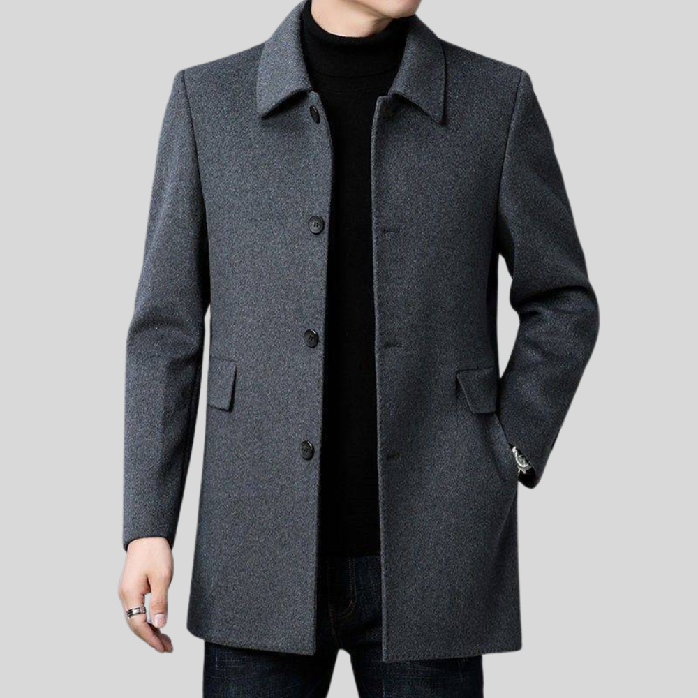 Manteau de voiture sur mesure à quatre boutons pour homme