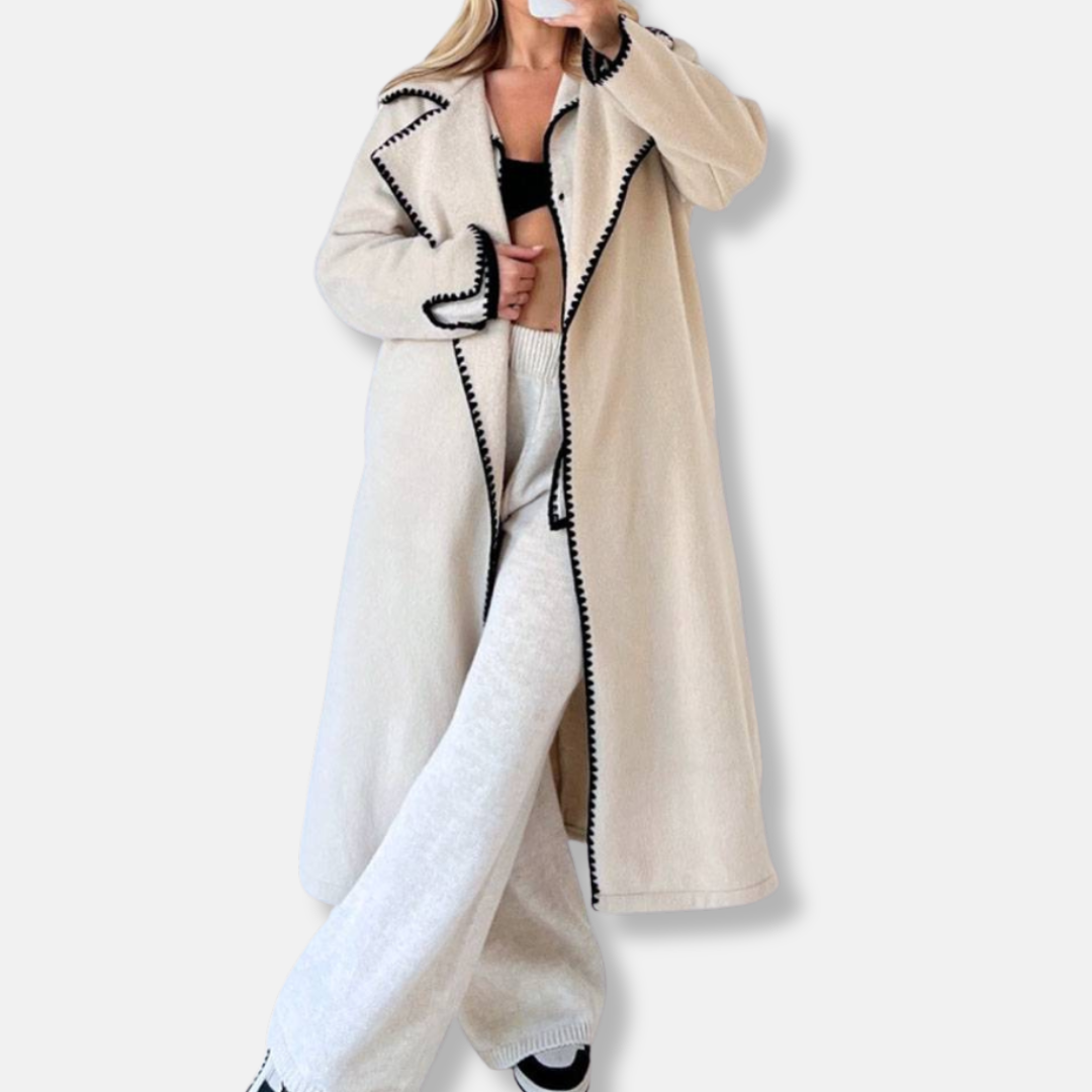 Manteau élégant ouvert sur le devant pour femme