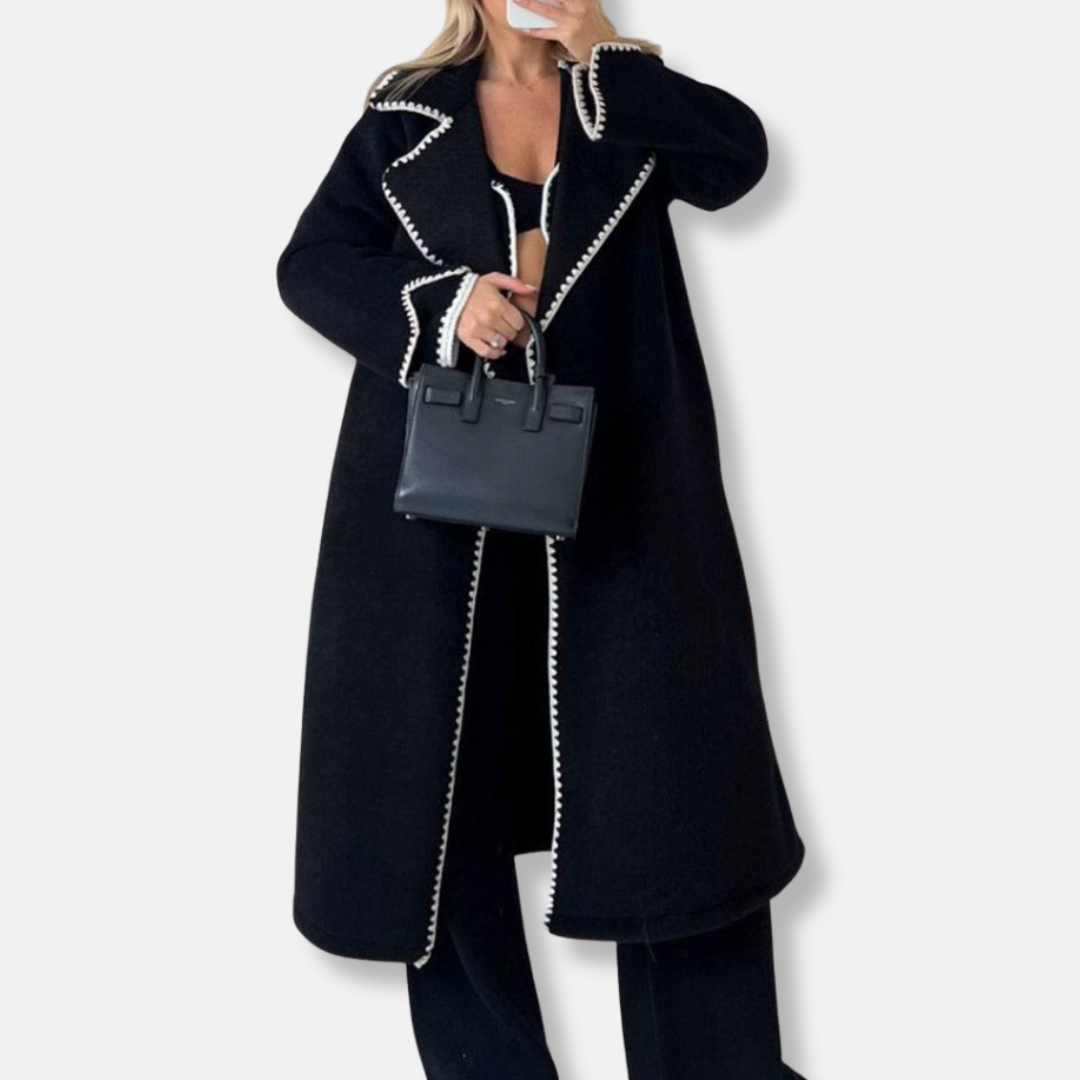 Manteau élégant ouvert sur le devant pour femme