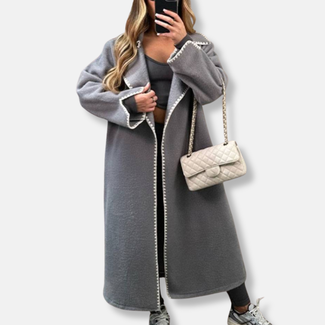 Manteau élégant ouvert sur le devant pour femme