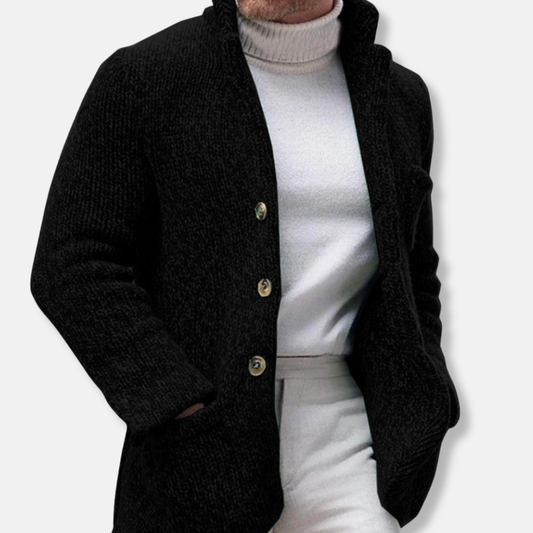 Manteau en maille sur mesure pour homme