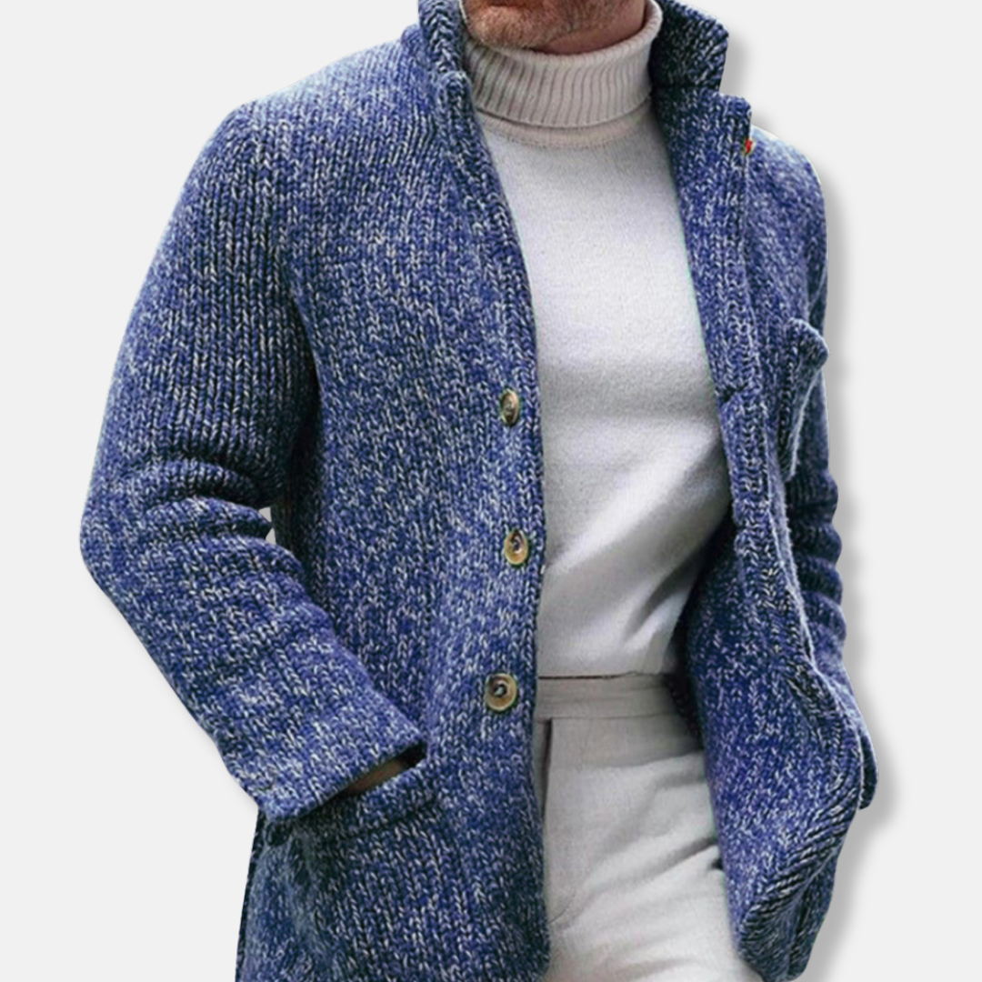 Manteau en maille sur mesure pour homme