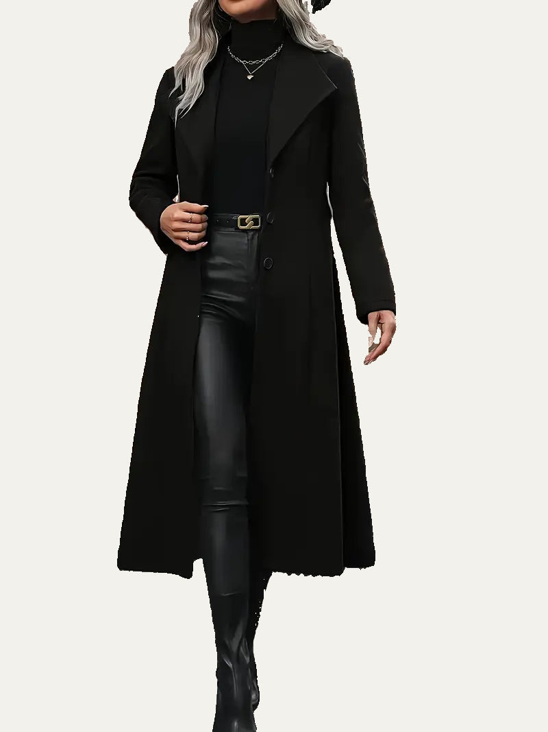 Manteau long évasé élégant pour femme