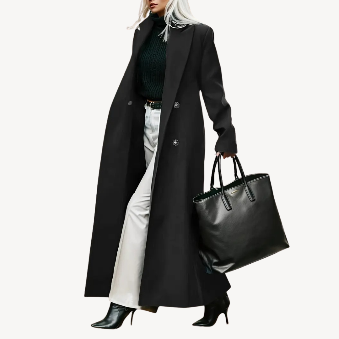 Manteau long spectaculaire pour femme