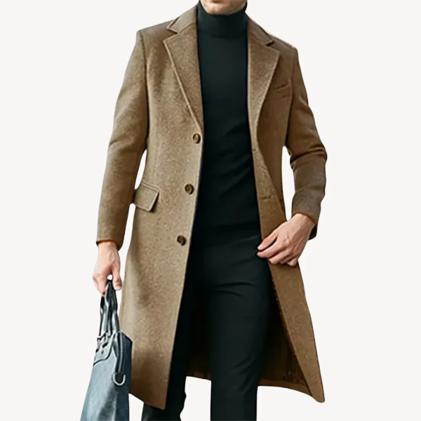 Manteau long sur mesure pour homme