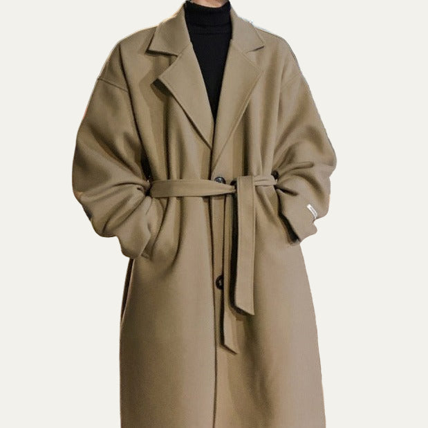 Manteau long trench pour homme