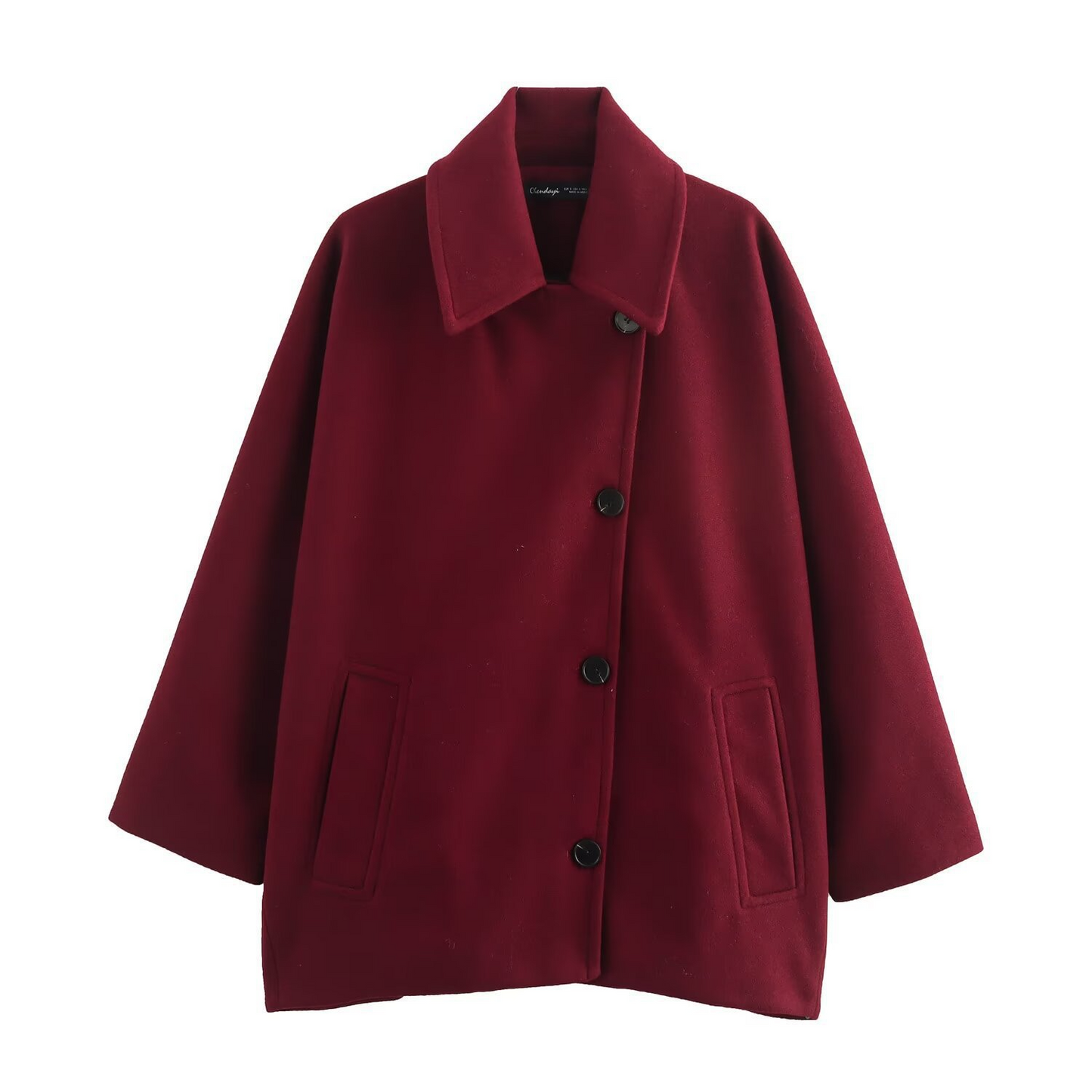 Manteau oversize à la coupe carrée pour femme