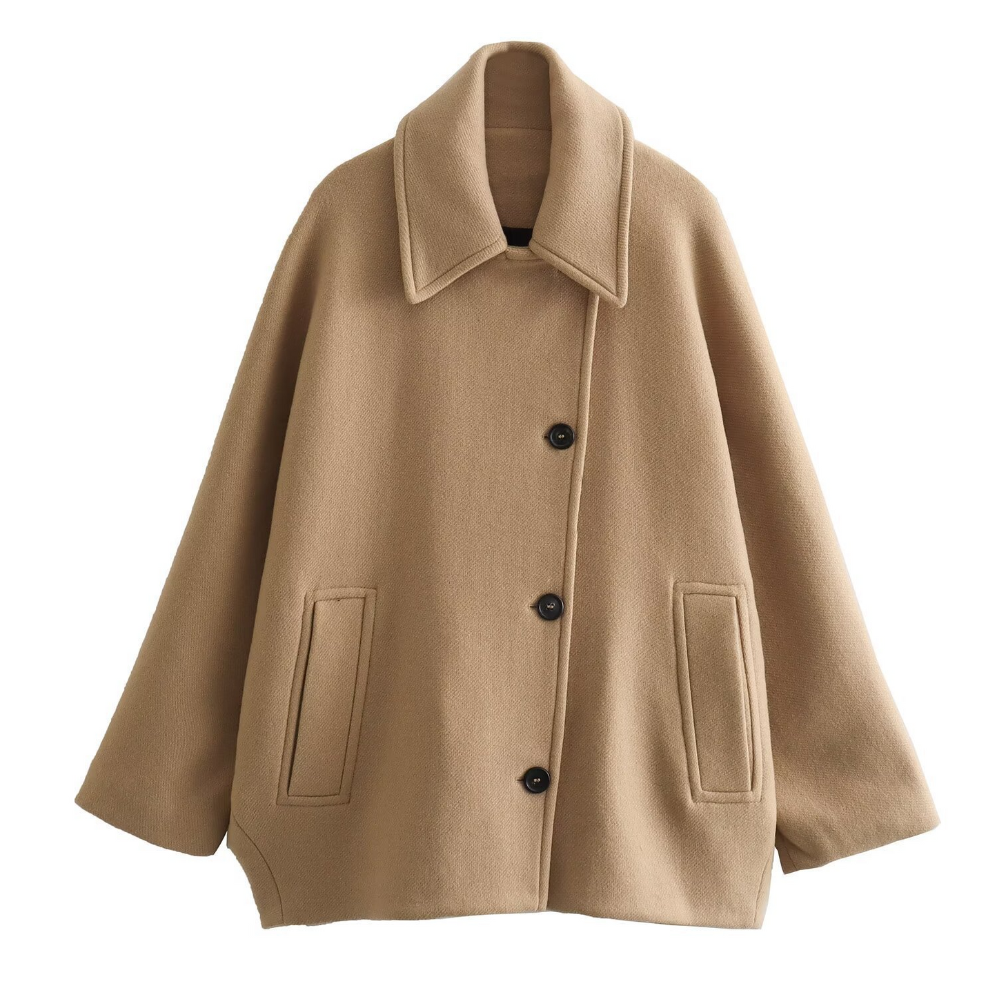 Manteau oversize à la coupe carrée pour femme