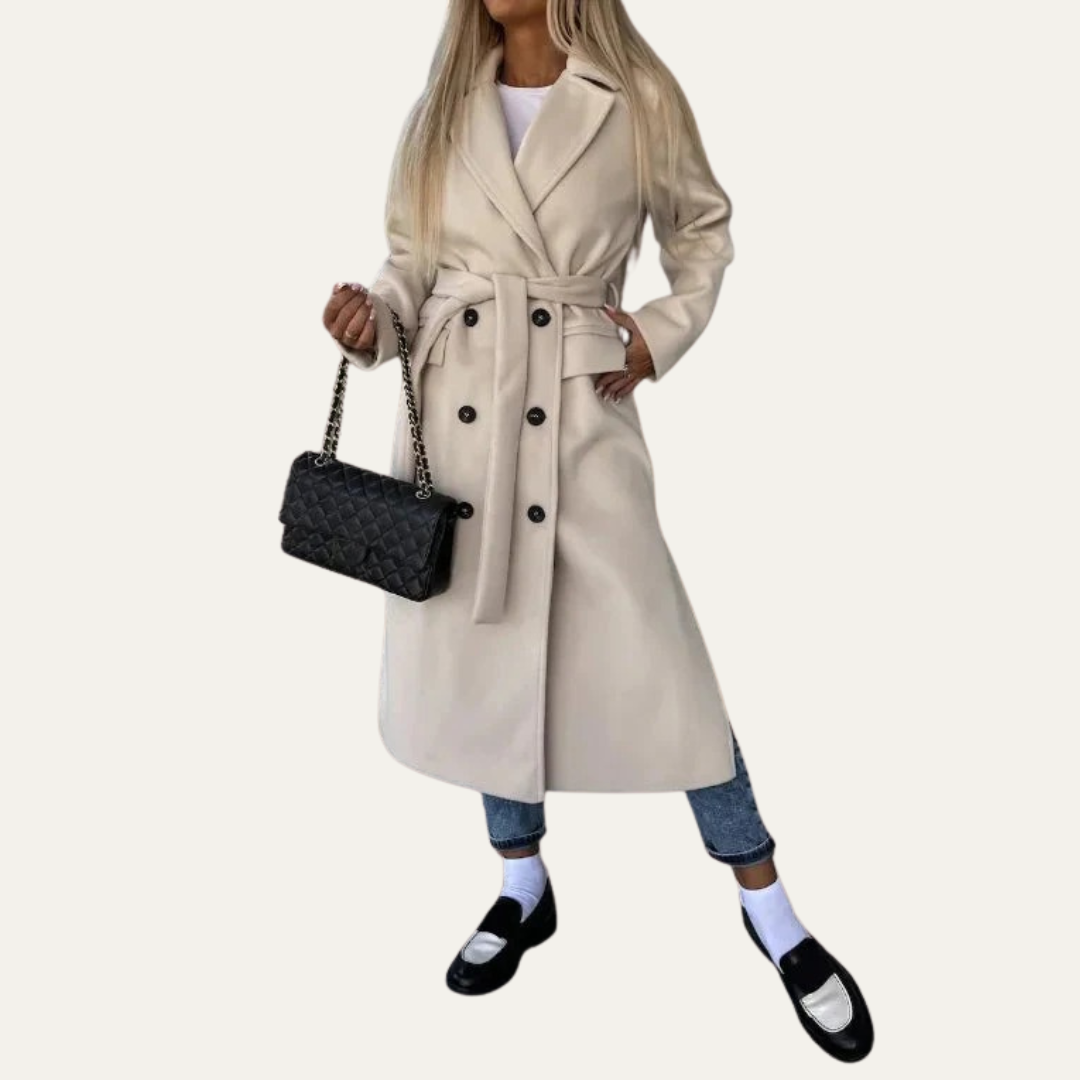 Manteau tailleur pour femme à revers crantés