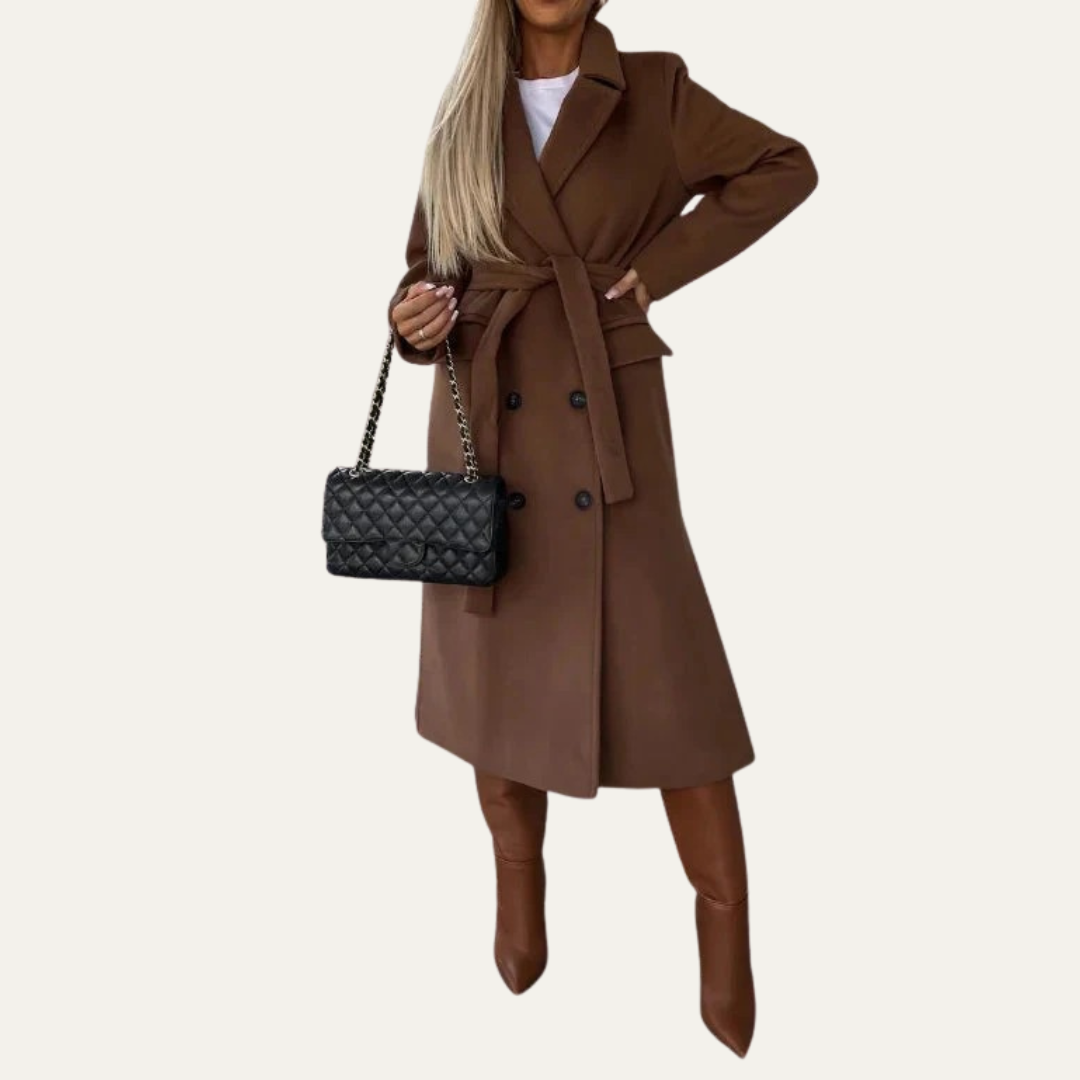 Manteau tailleur pour femme à revers crantés