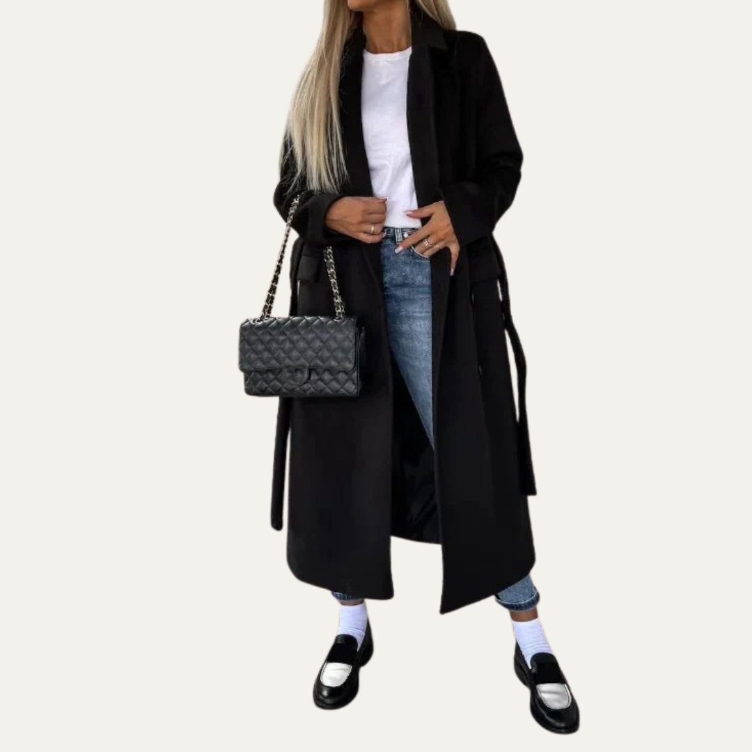 Manteau tailleur pour femme à revers crantés