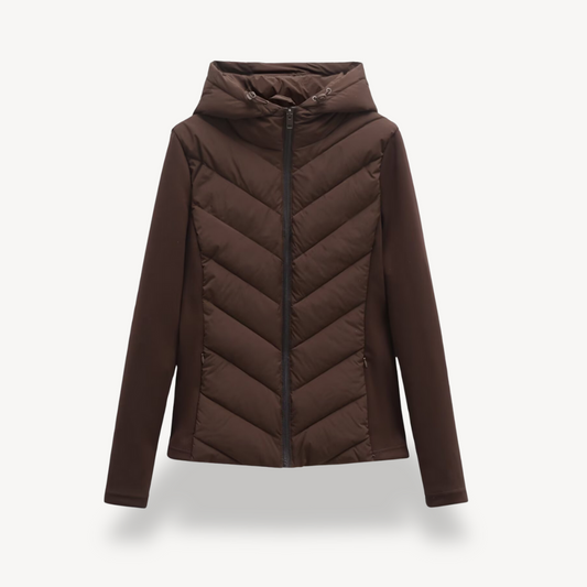 Parka d'hiver à capuche slim pour femme