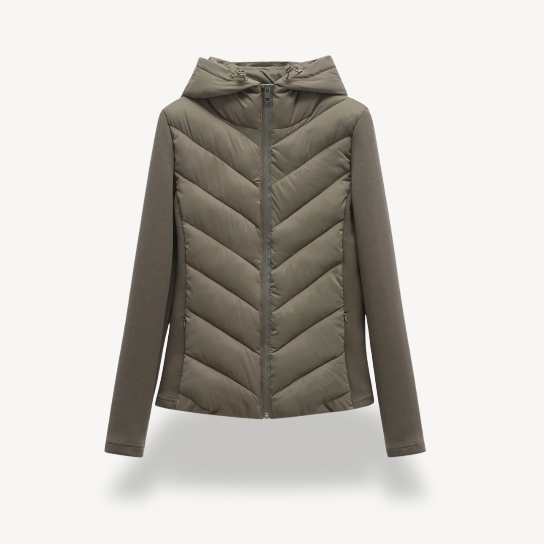 Parka d'hiver à capuche slim pour femme