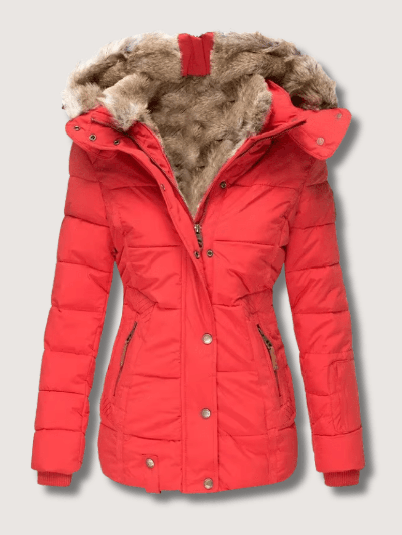 Parka d'hiver à taille cintrée pour femme