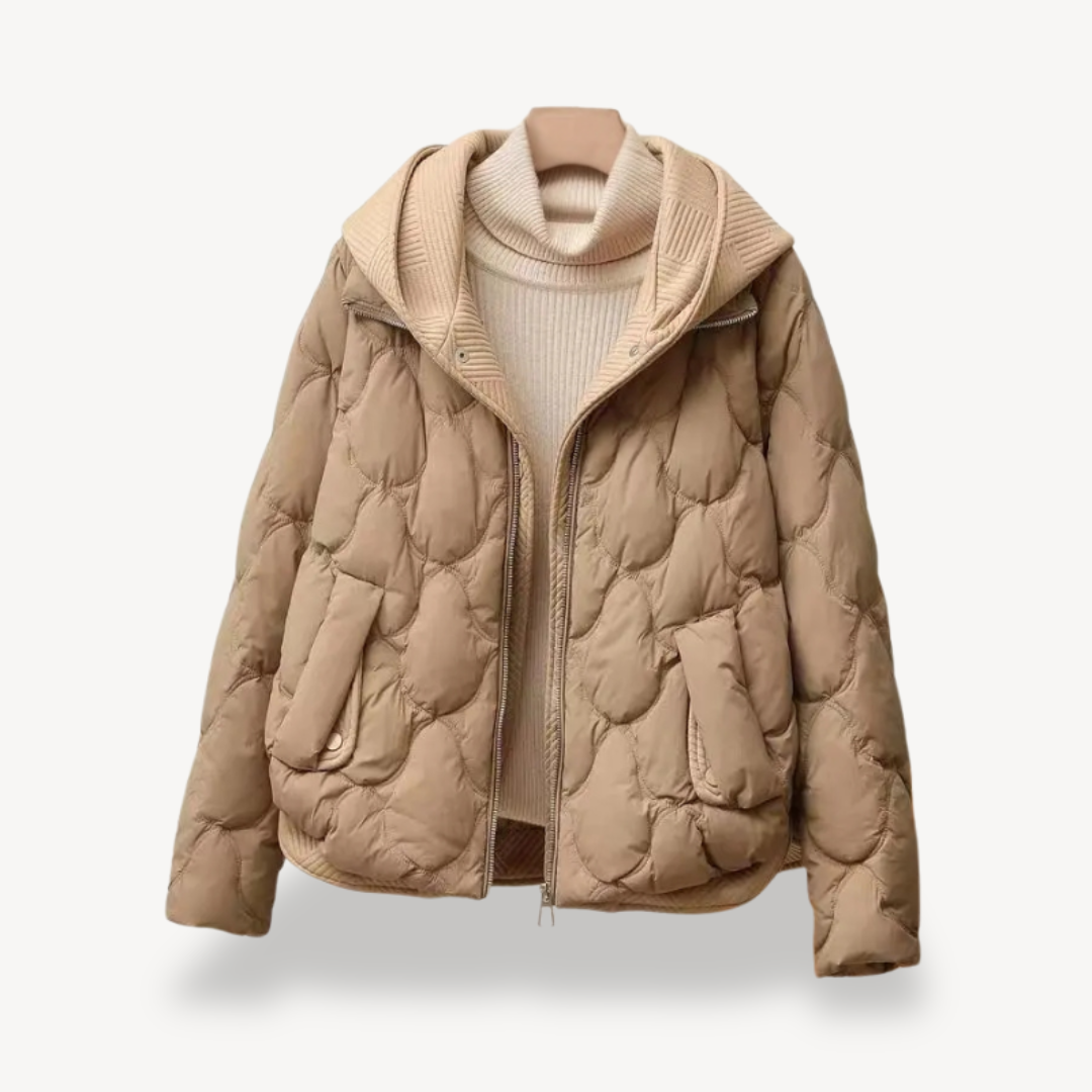 Parka d'hiver chaude à capuche pour femme