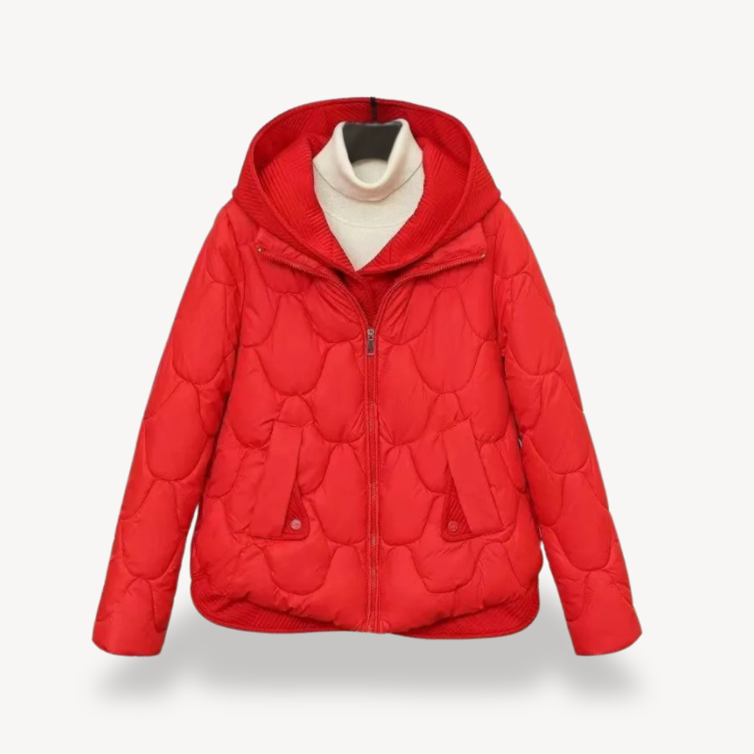 Parka d'hiver chaude à capuche pour femme