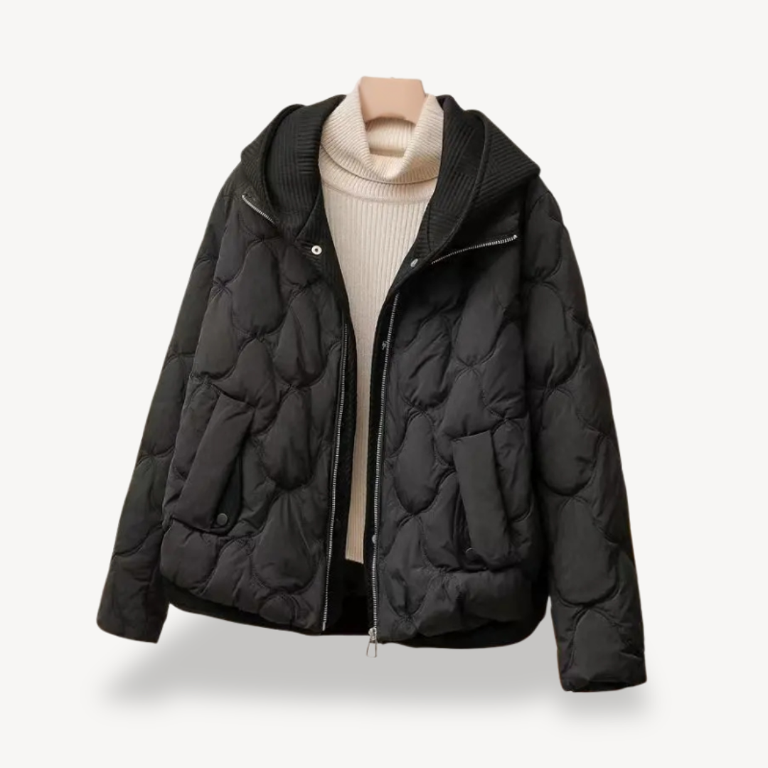 Parka d'hiver chaude à capuche pour femme