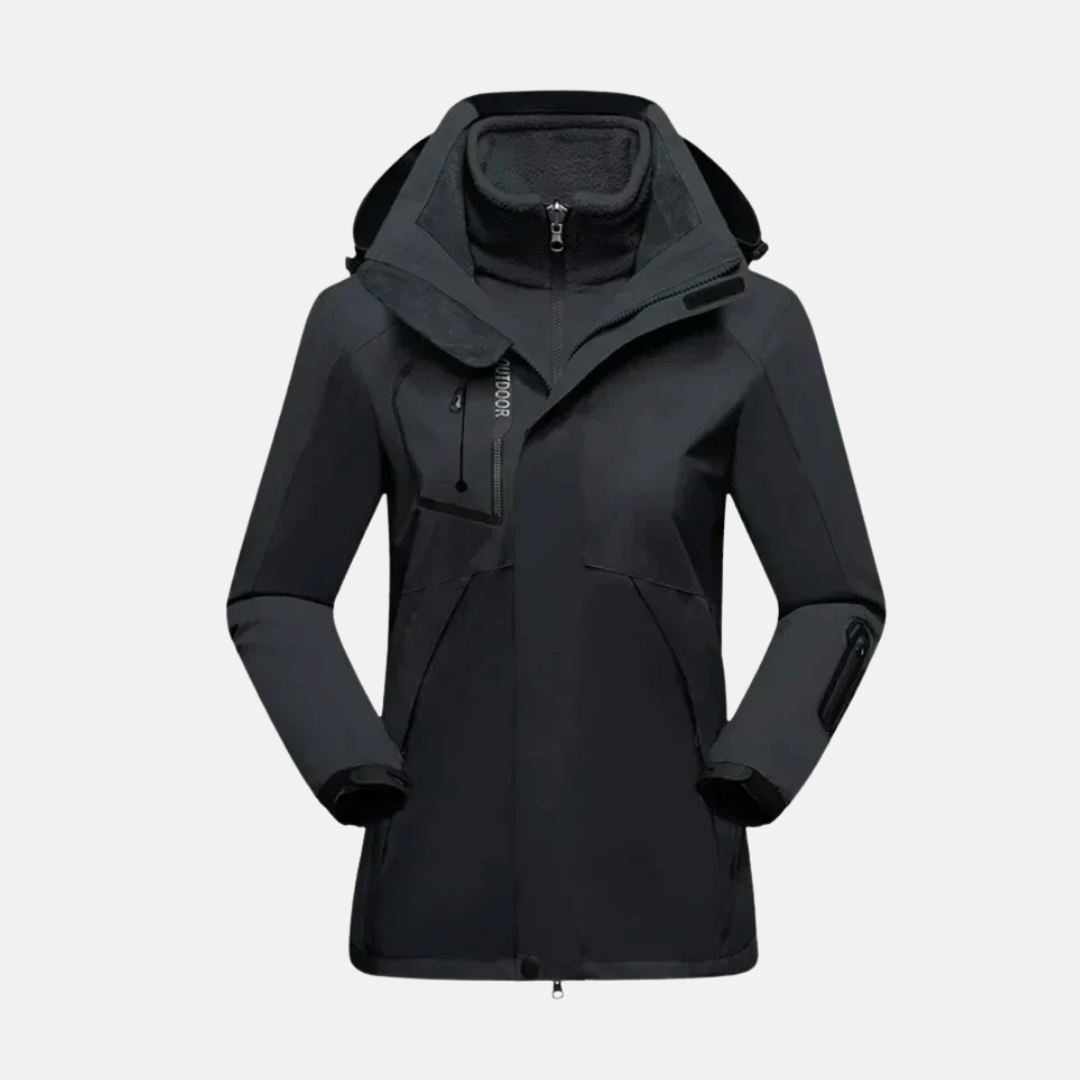 Parka d'hiver multicouche pour femme