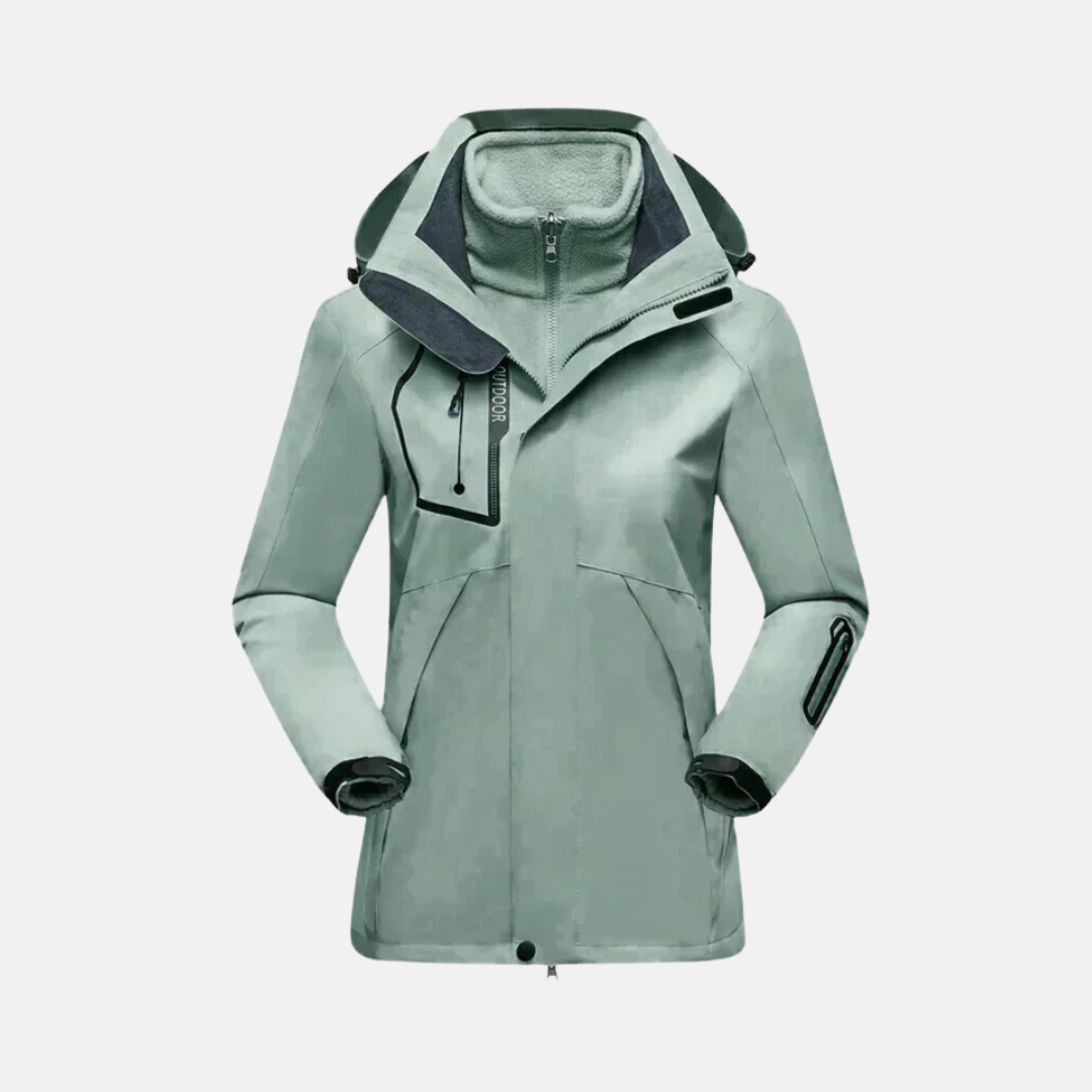 Parka d'hiver multicouche pour femme