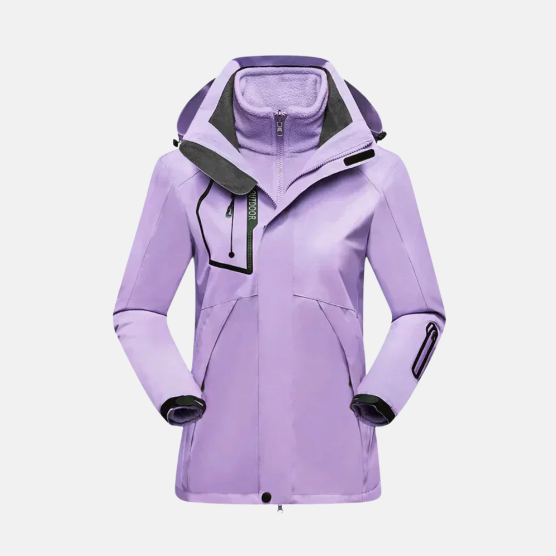 Parka d'hiver multicouche pour femme