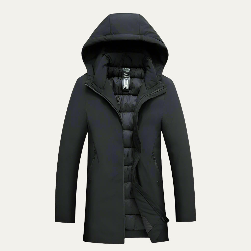 Parka d'hiver pour homme avec capuche intégrée