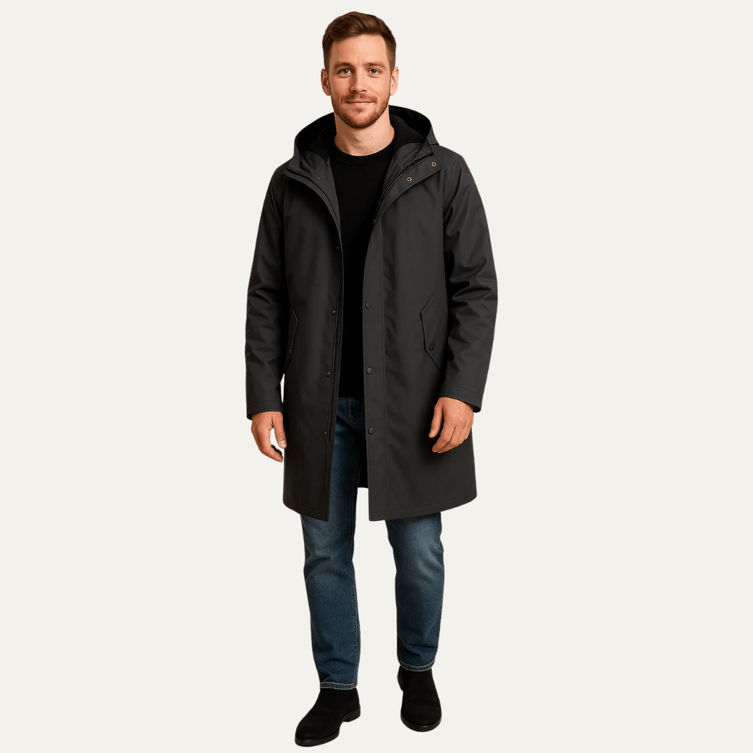 Parka minimaliste pour homme, adaptée à toutes les conditions climatiques