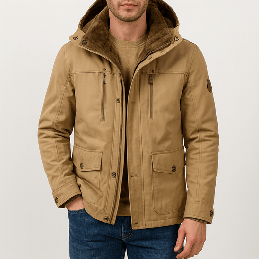 Parka utilitaire à capuche pour homme