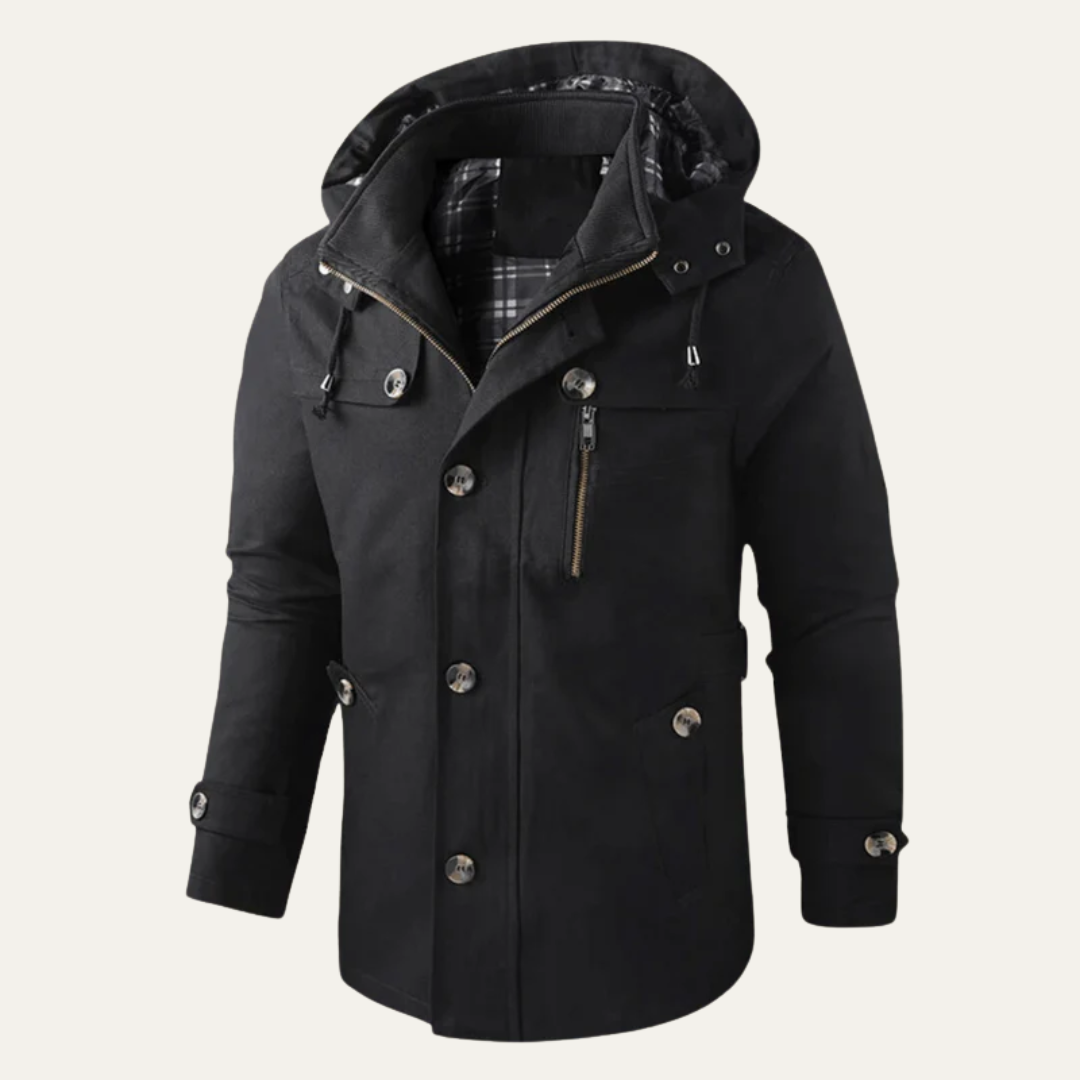 Parka utilitaire d'hiver à capuche pour homme