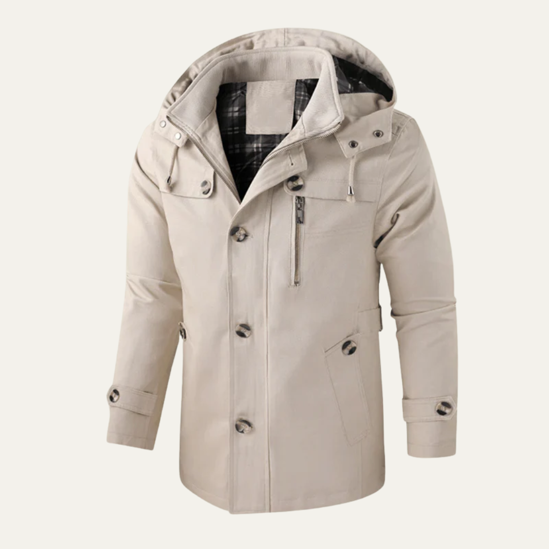 Parka utilitaire d'hiver à capuche pour homme