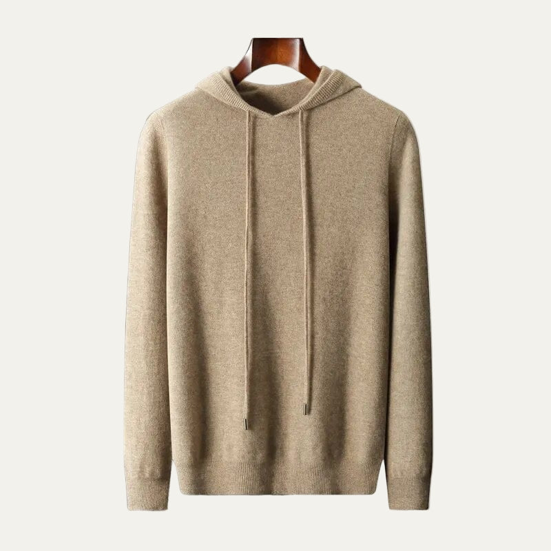 Pull à capuche en maille fine pour homme
