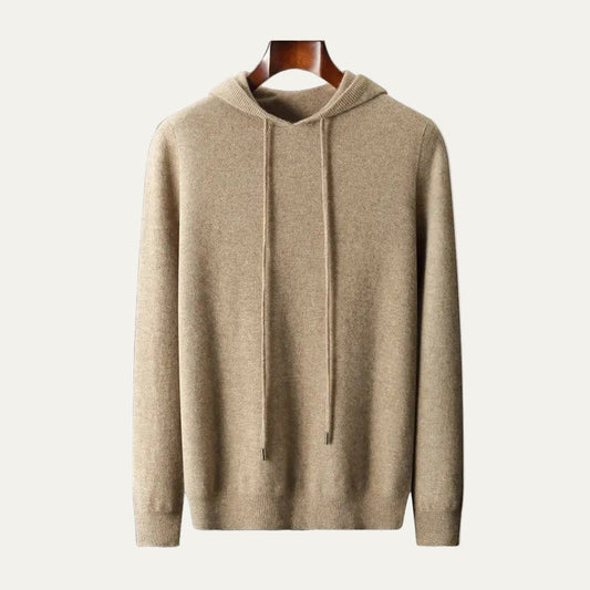 Pull à capuche en maille fine pour homme